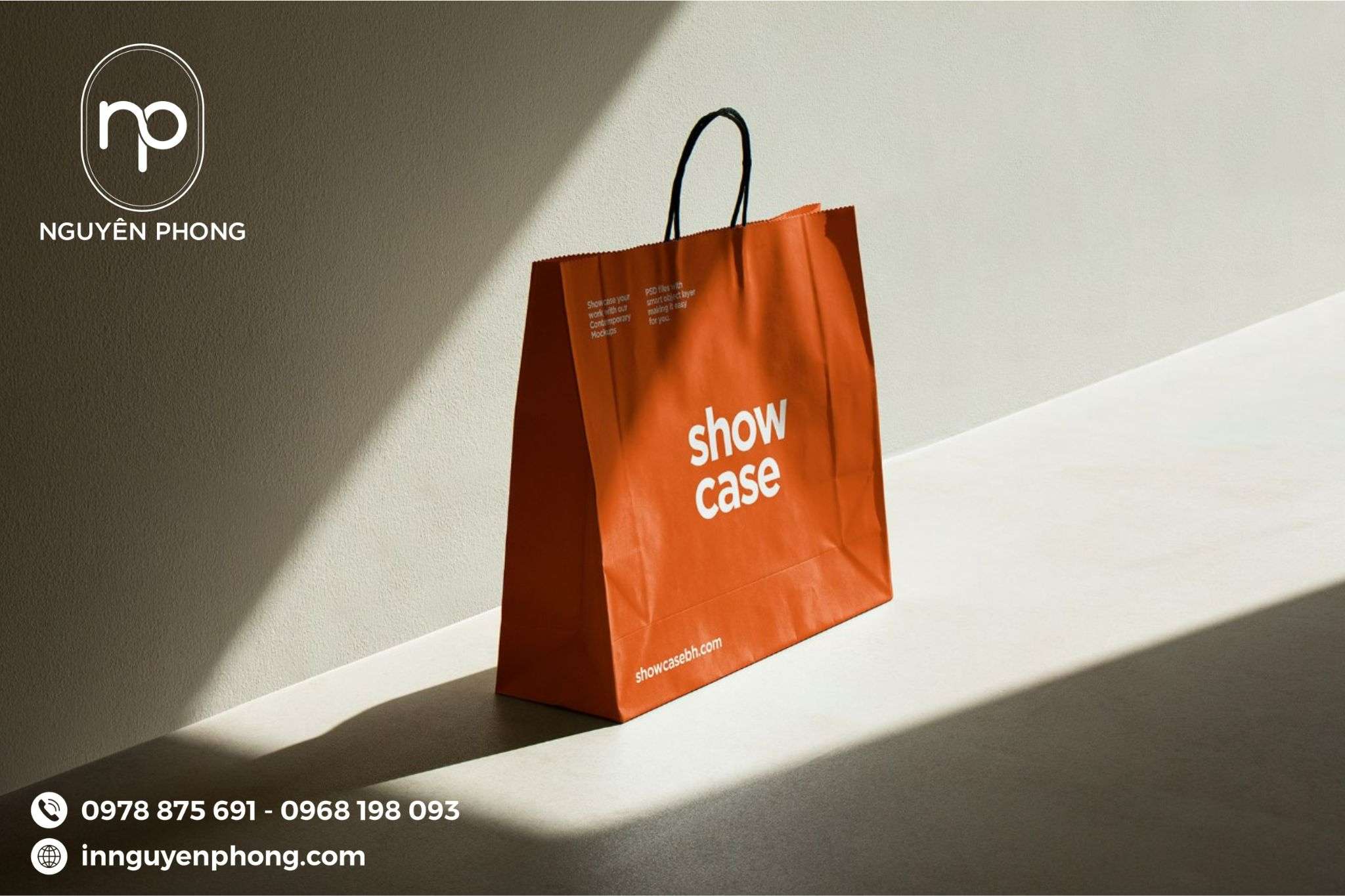 Mẫu túi giấy đựng cà phê in màu 